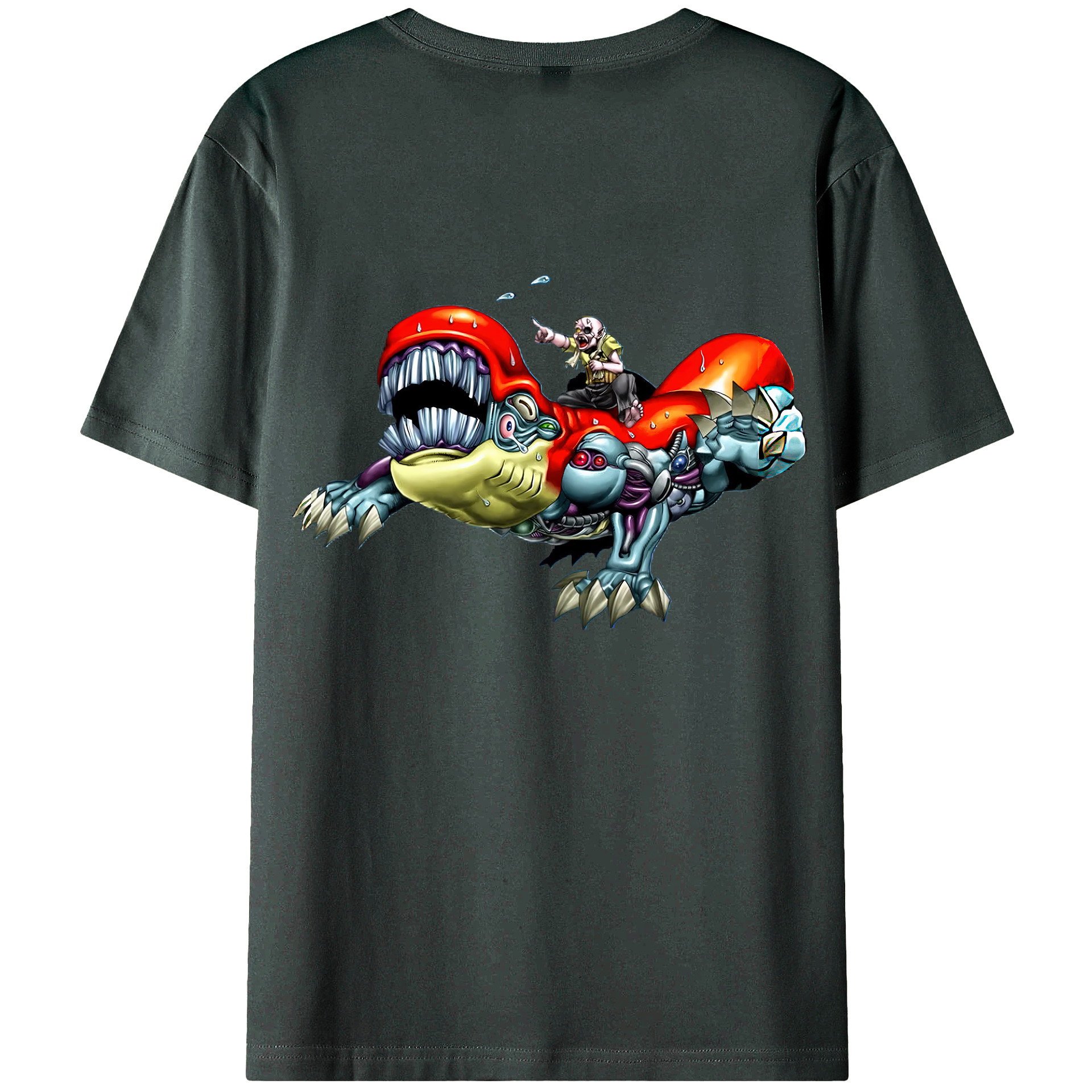 （画像用） 遊☆戯☆王 Yu-Gi-Oh! 綿100％ メンズ半袖Tシャツ（バックプリント） 通気性
